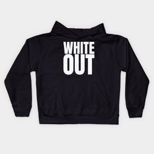 White Out (White on white design) Kids Hoodie